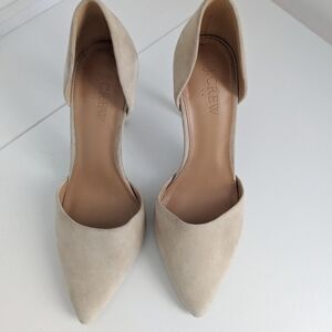 J Crew suede heels women's 6.5